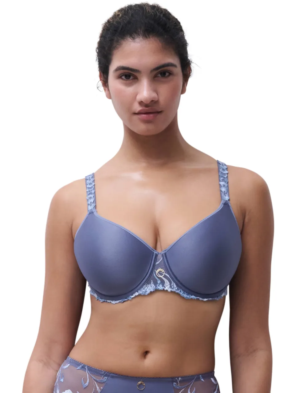 Chantelle Majestic voorgevormde T-shirt-bh met beugel blauw, foto 5