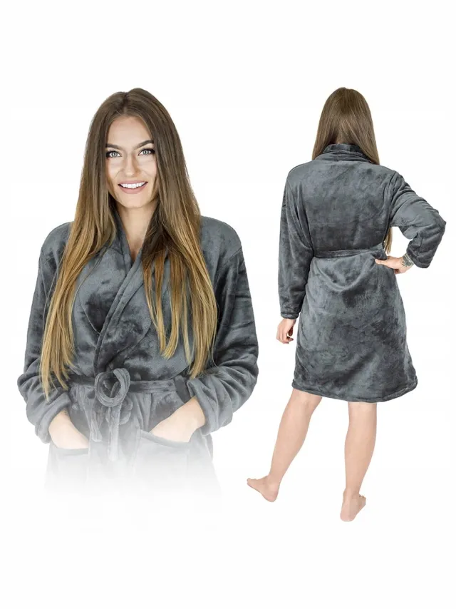 Onesies Badjas - Ciemnoszary - Microfibra