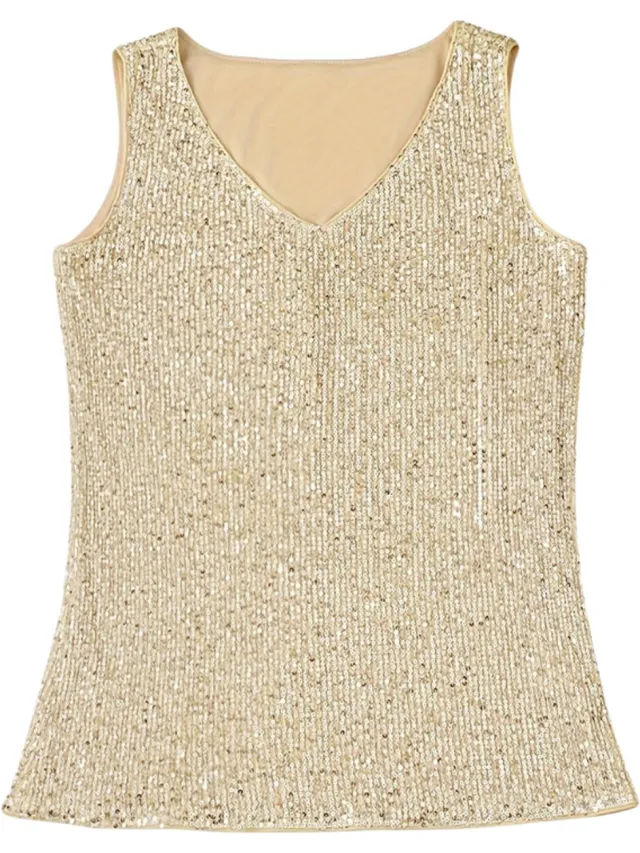 Livano Topje Dames - Kleding - Shirt - Blouse - Kort - Volwassen - Goud