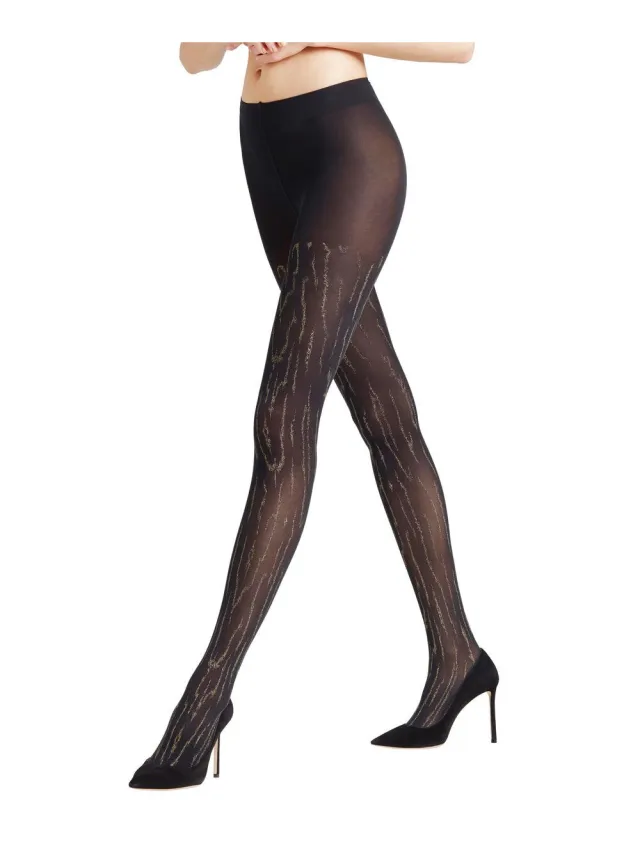 Falke Kintsugi Fantasiepanty Dames 41120 - Volwassenen - M - Zwart