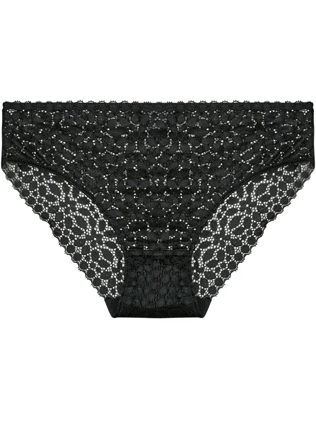 Dim Daily Dentelle slip zwart