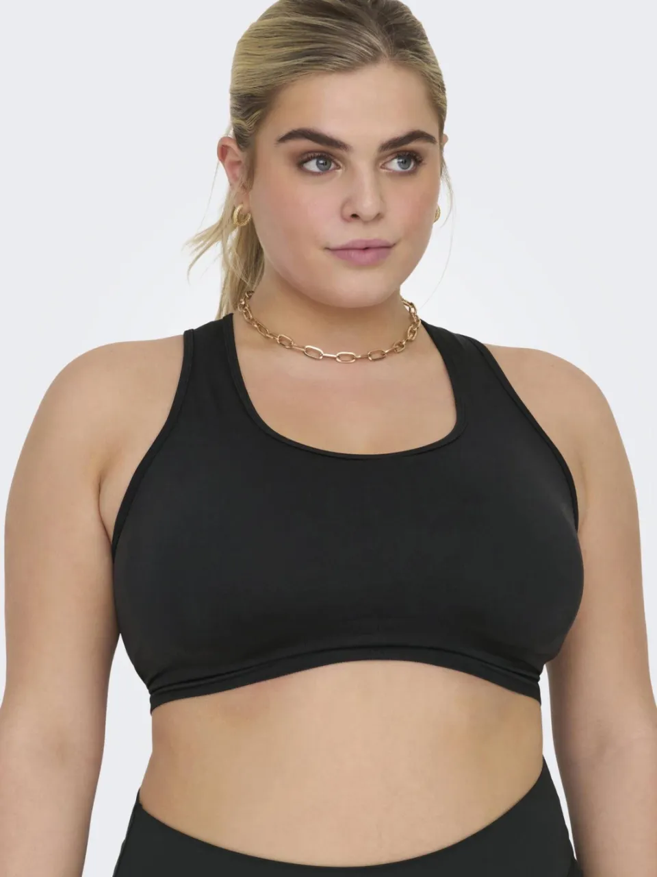 Only Play CURVY Plus-bh medium support ONPDAISY - zwart, foto 7