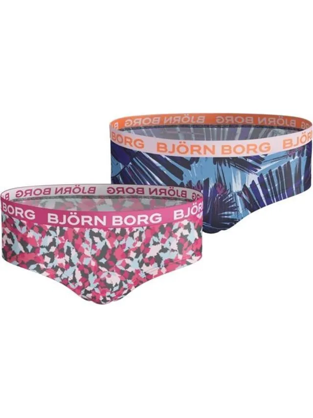 Björn Borg Bjorn Borg Sportonderbroek casual - 2p HIPSTER BB ARROWS & BB SUMMER PALM - roze - vrouwen - 146