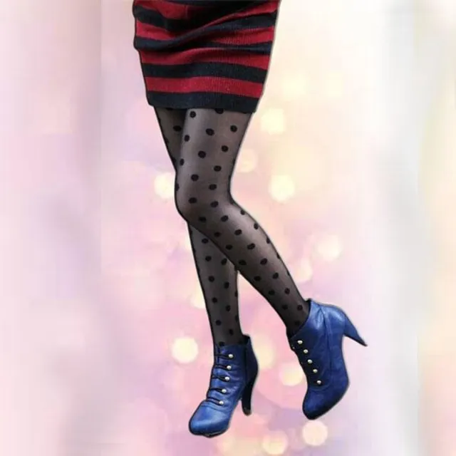 Purplebox Noppen Panty- Fit's a Lady zwart noppen