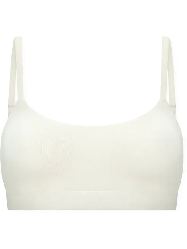 Schiesser Bustier Unique Cotton met uitneembare pads - Dames Beha wit