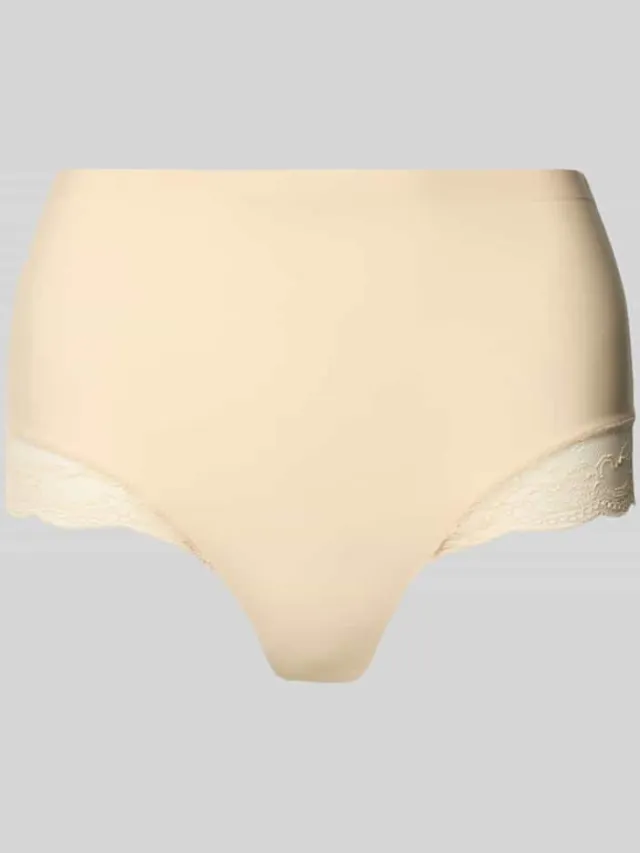 MAGIC Bodyfashion Slip met elastische band en kant Beige