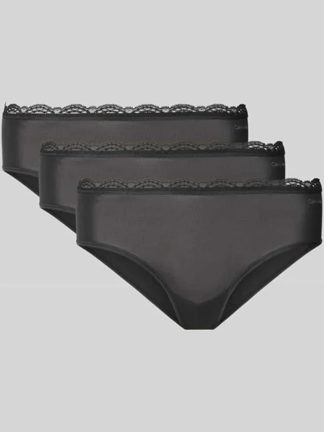 Calvin Klein Slip met labelprint Zwart