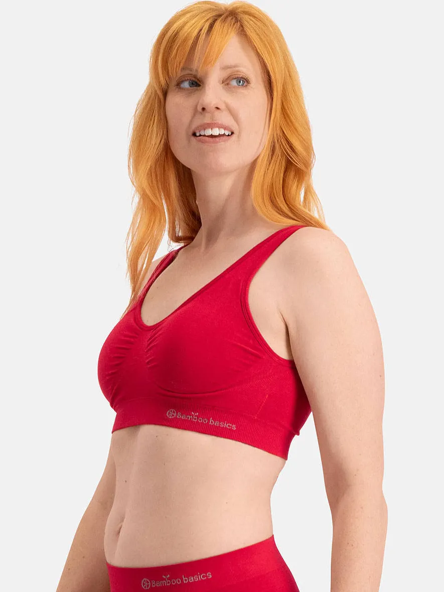 Bamboo Basics Fleur voorgevormde bh top rood, foto 3