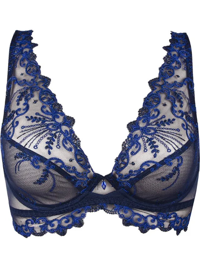 Lise Charmel Bralette BH - Nuit Folie Glamour - Blauw - ACH7412 - EU 70C / FR