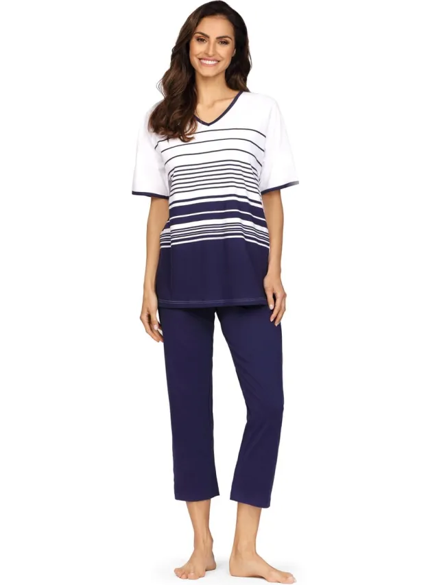 Comtessa Dames Pyjama 'Melanie' Blauw