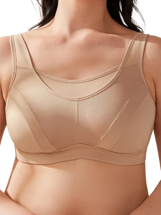 Currero BH Zonder Beugel - Strapless - Zonder Bandjes - Met Voorsluiting - Push-up Bh's - Comfort Beha - Comfortabel - Grote Sluiting - Beige - Cupmaat