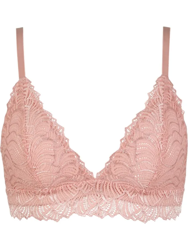 Naturana Bralette met kant - 5574 - Pink Rose