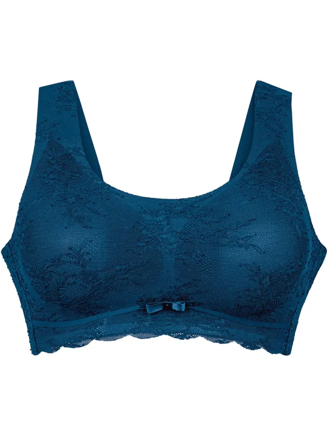 Anita Bralette Essentials Lace zeeblauw