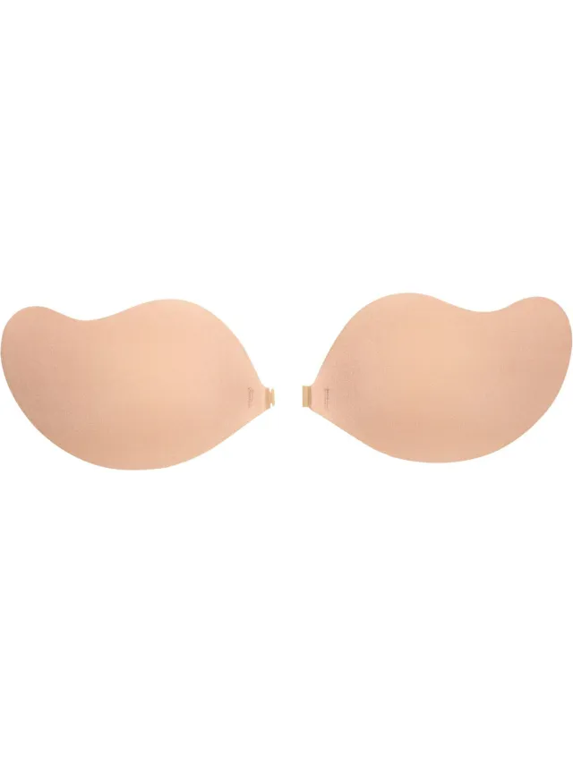 MAGIC Bodyfashion Plak BH - Plak bh push up - MAGIC Bodyfashion Angel Bra - Plak bh cup C - Beige - Zelfklevende bh - Strapless bh - bh accessoires - BH voor open rug - BH zonder achterkant Skin