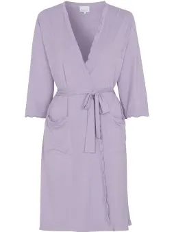 Damella Viscose Plain Wave Robe Zwart,Rood,Lila,Blauw,Grijs,Groen
