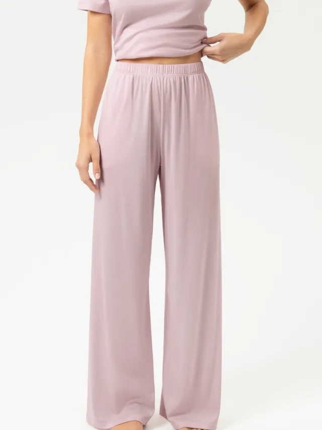 Mey Pyjama-broek Serie Night Essentials Pink Parfait roze