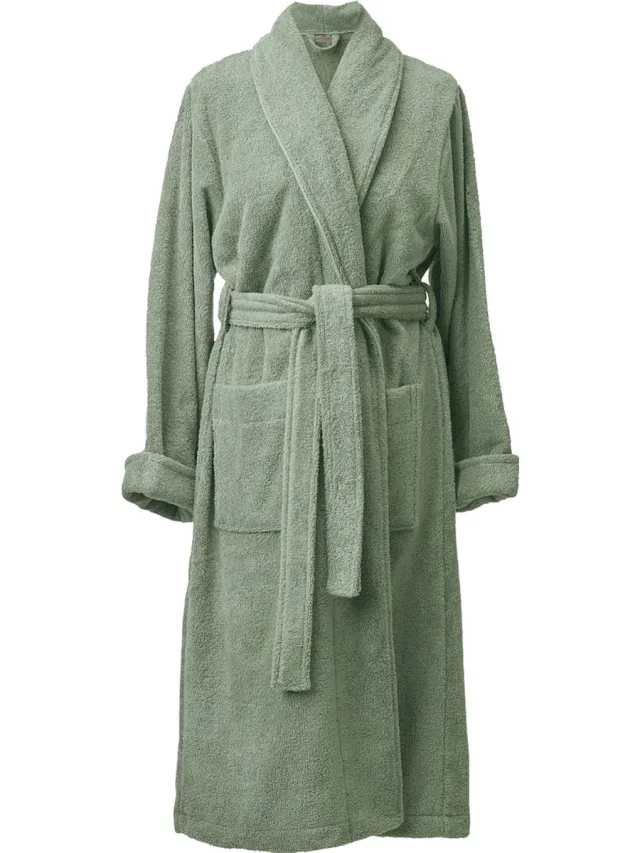 Aquanova London Badjas Thyme | XL | Groen | Katoen