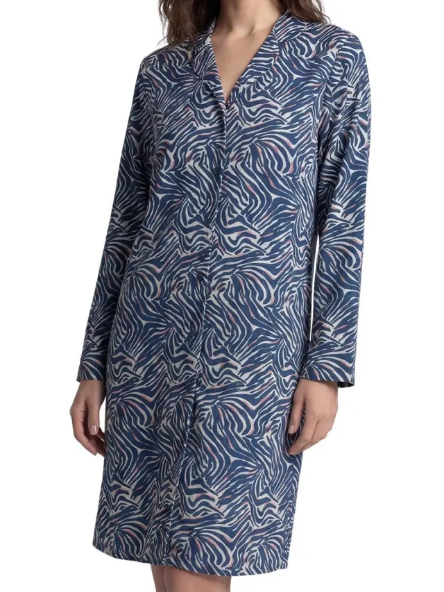 Seidensticker Dames nachthemd Classic Web navy