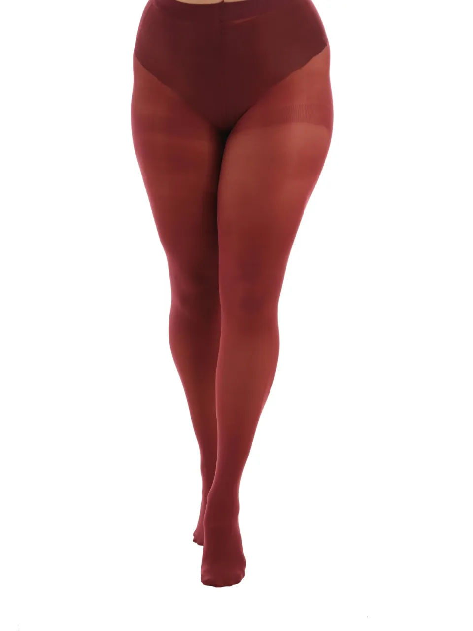 Pamela Mann plus size panty 50 denier donkerrood, foto 2