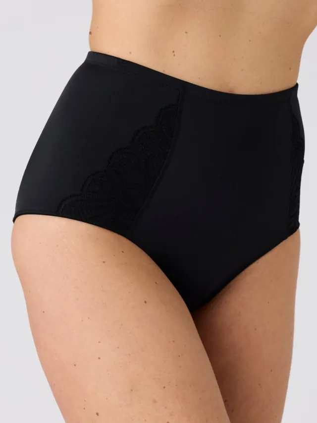 Damart Corrigerende slip maximale ondersteuning, Perfect Fit by Damart - Zwart