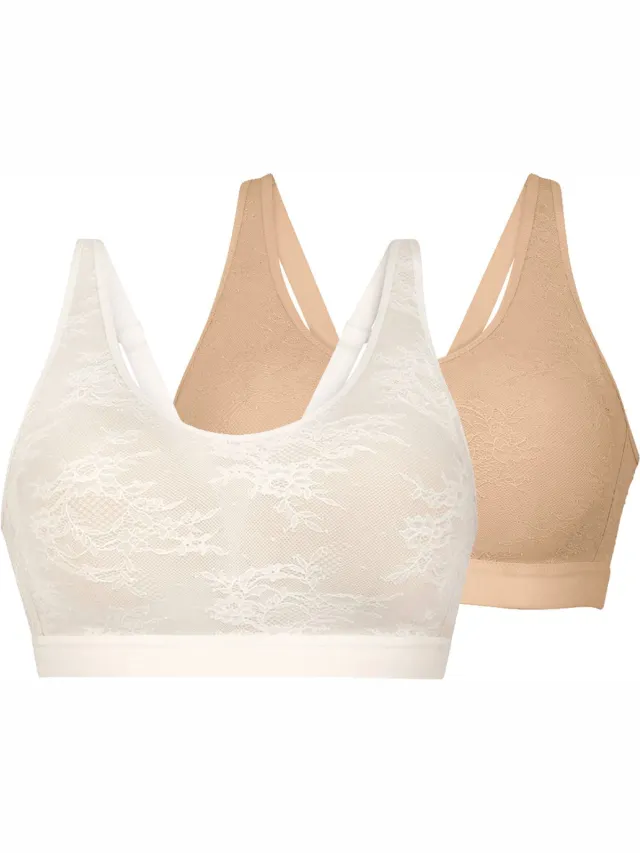 Anita bralette 2 pack Essential Lace Prothesen BH Crème / beige