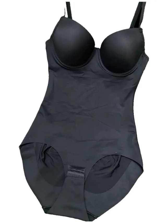 Currero Bodysuit Dames - Shapewear - Bodystocking - Corrigerende Body - Ingebouwde BH - Vormgevend & Afslankend Effect - Zwart