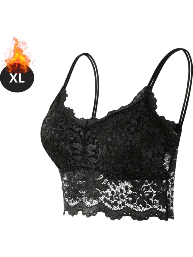 Bovista BH Zonder Beugel - Zonder Bandjes - Push-up Bh's - Comfort Beha - Comfortabel - Sterk - Zwart