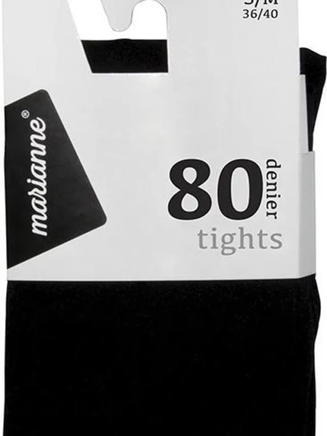 Marianne panty 80 denier Zwart