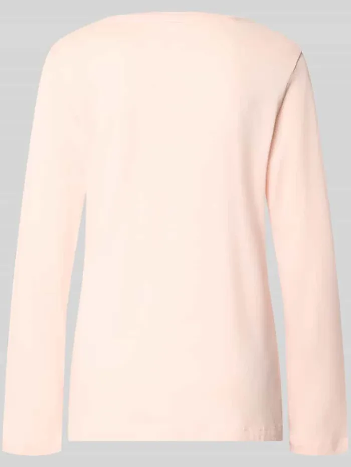s.Oliver comfort fit pyjama van katoen- en viscosemix model 'Perfect Nights Shirt' lichtroze, foto 2