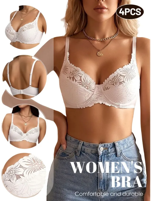 Currero BH Zonder Beugel - Strapless - Zonder Bandjes - Met Voorsluiting - Push-up Bh's - Comfort Beha - Comfortabel - Grote Sluiting - Wit - Cupmaat