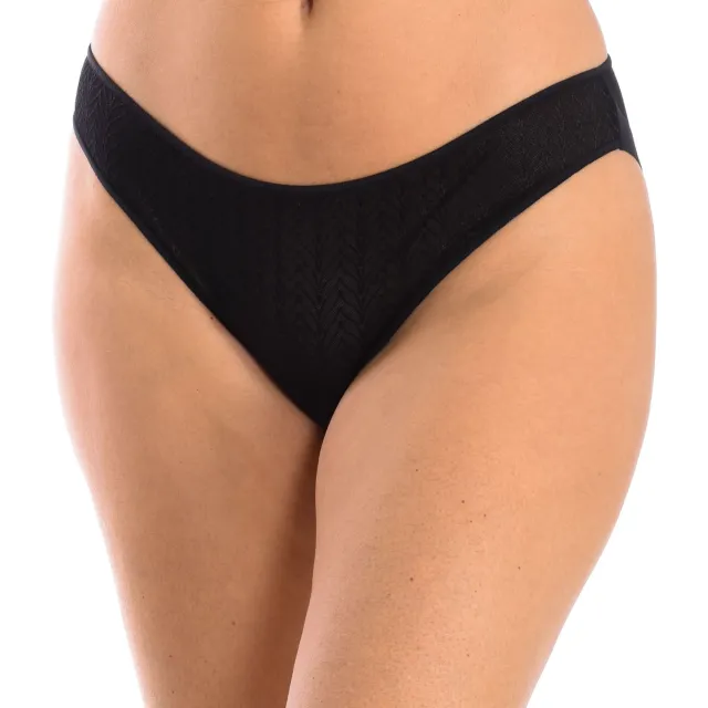 Selene BK3095 slips beige Zwart