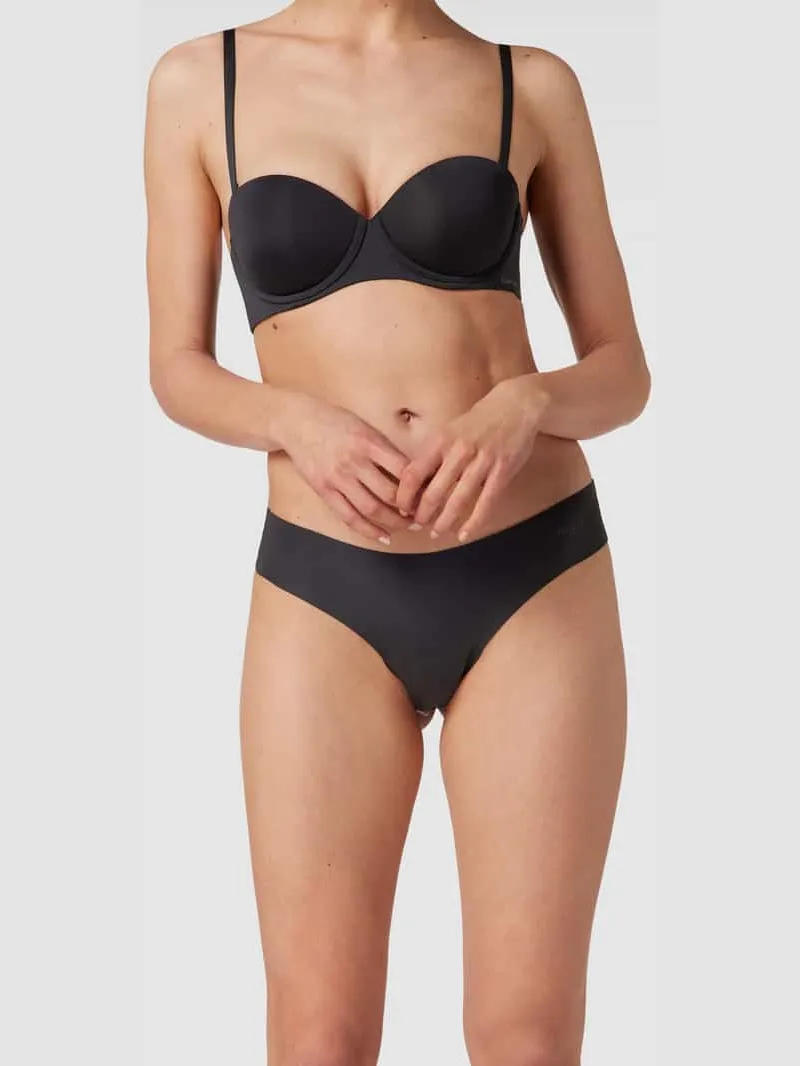 Sloggi Slip in effen design, model 'ZERO MICROFIBRE 2.0' Zwart