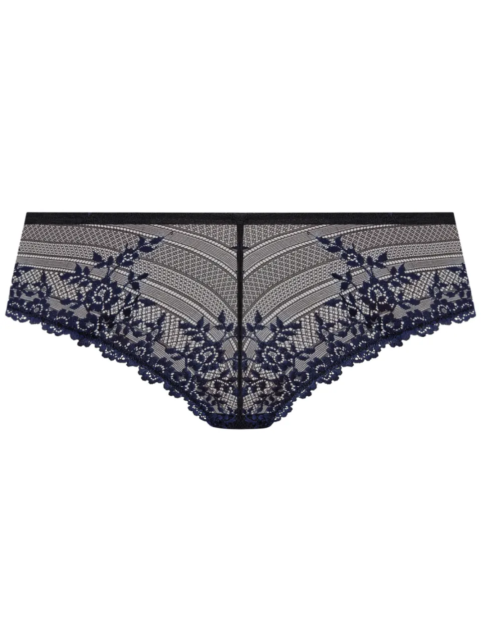 Wacoal Embrace string zwart/donkerblauw, foto 2
