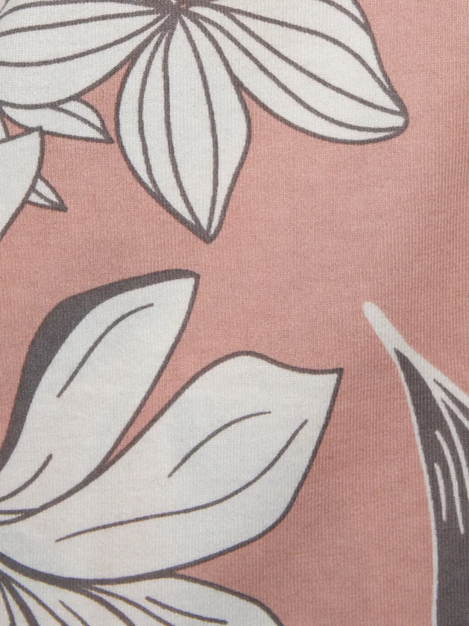 kimono oudroze bloemenprint, foto 2