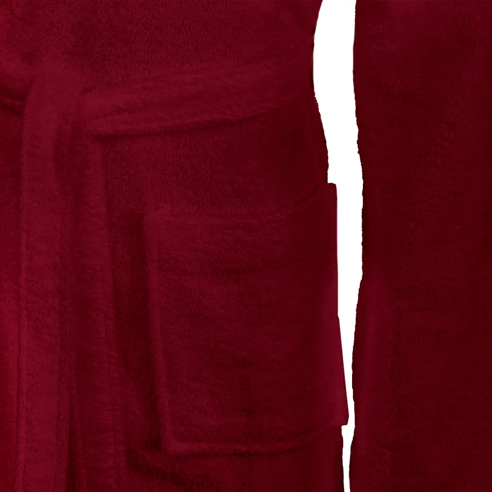 vidaXL Badjas KINN Rood M Katoen, foto 3