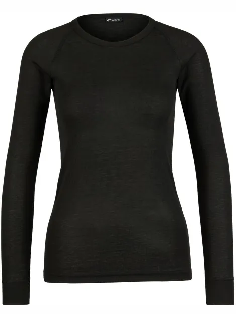 maier sports Lena lange mouw ondergoedshirt zwart