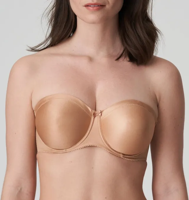 PrimaDonna Satin Strapless Bh 0161331 Cognac - maat EU 85F / FR
