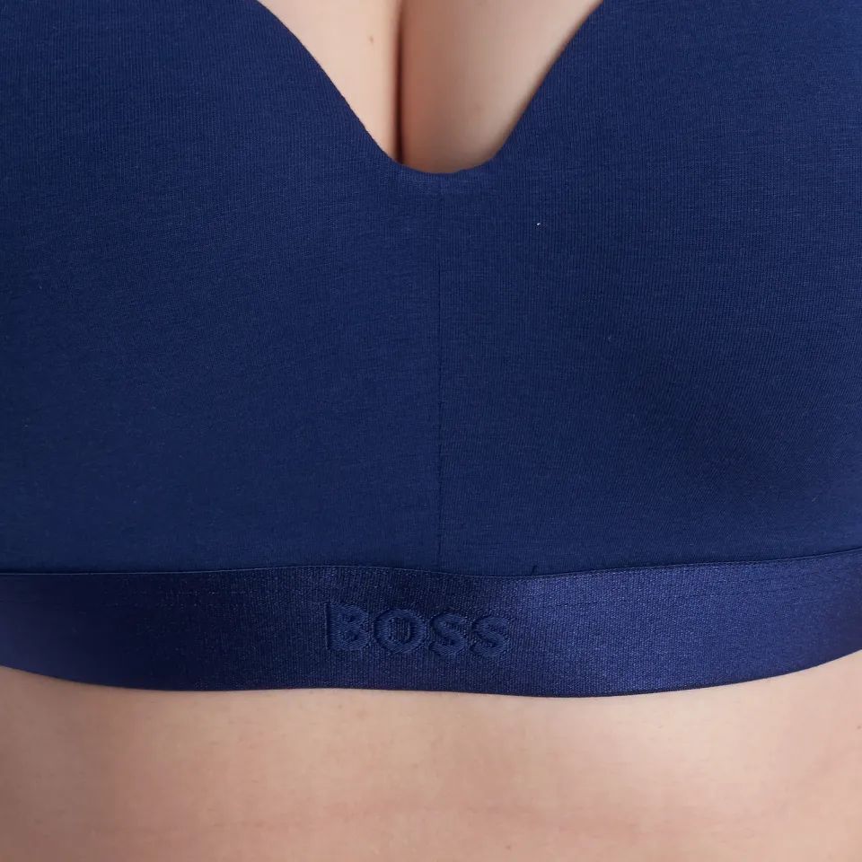 Boss Dames Elastisch Katoenen Balconnet BH 50520415 blauw, foto 2