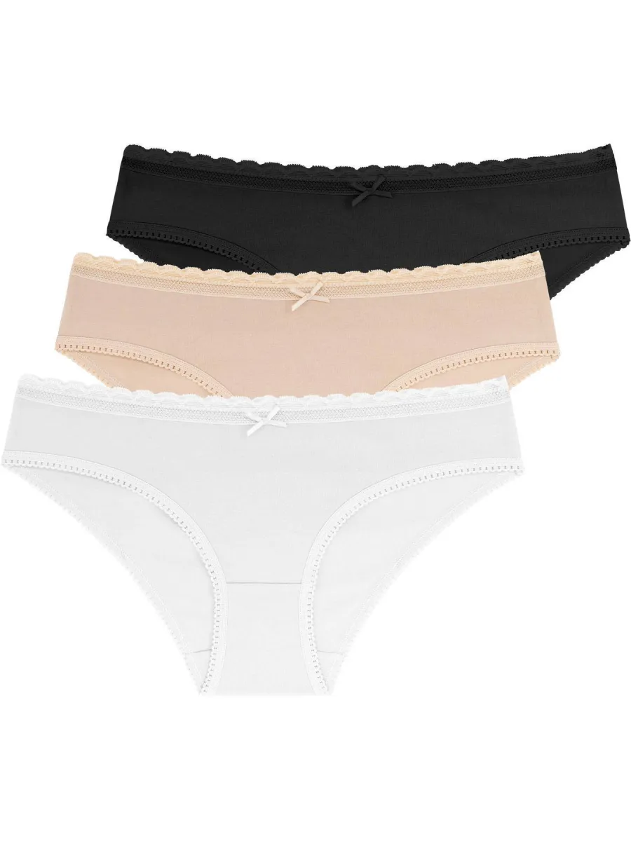 Dorina Naomi slip set van 3 ecru, foto 2