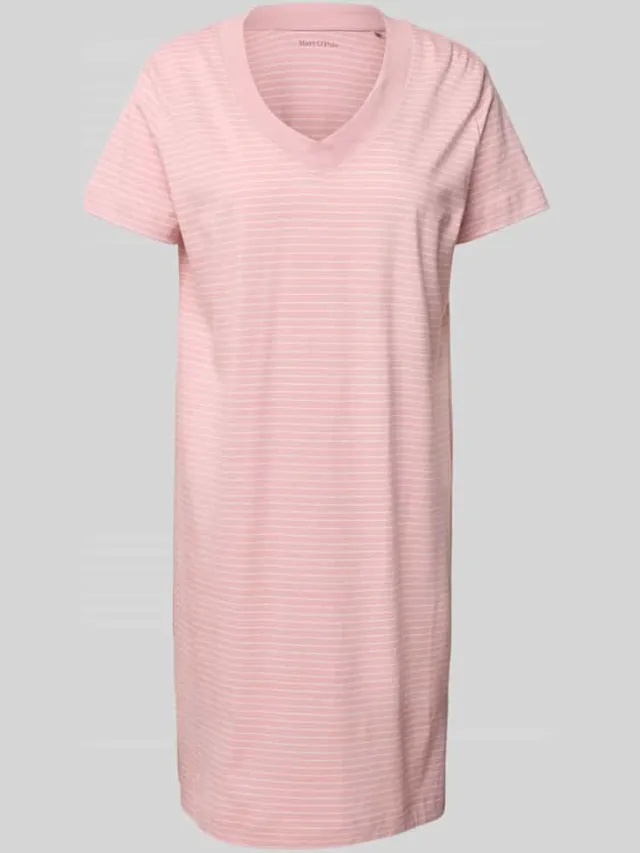 Marc O'Polo Regular fit nachthemd van puur katoen Roze