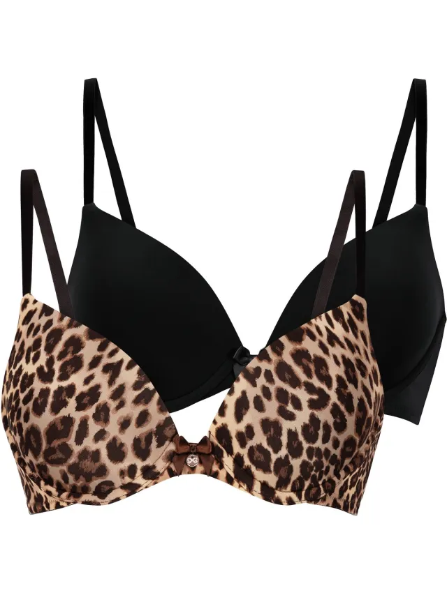 Hunkemöller Plunge Padded Underwired Bra Bruin