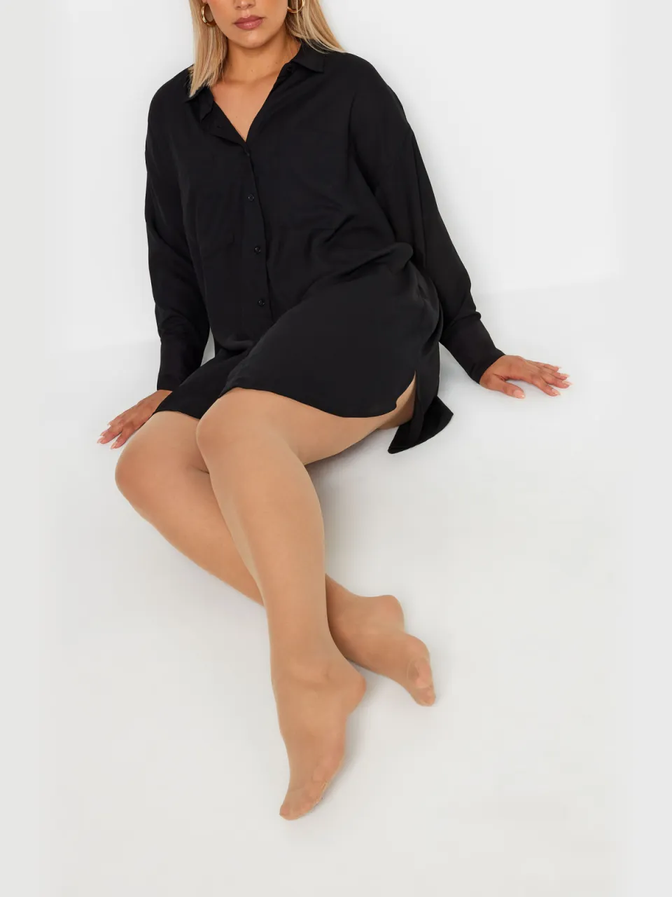 Yours Set Van Drie Paar Ladderbestendige Panty's Van 20 Denier In Naturalsize 66-68, foto 3