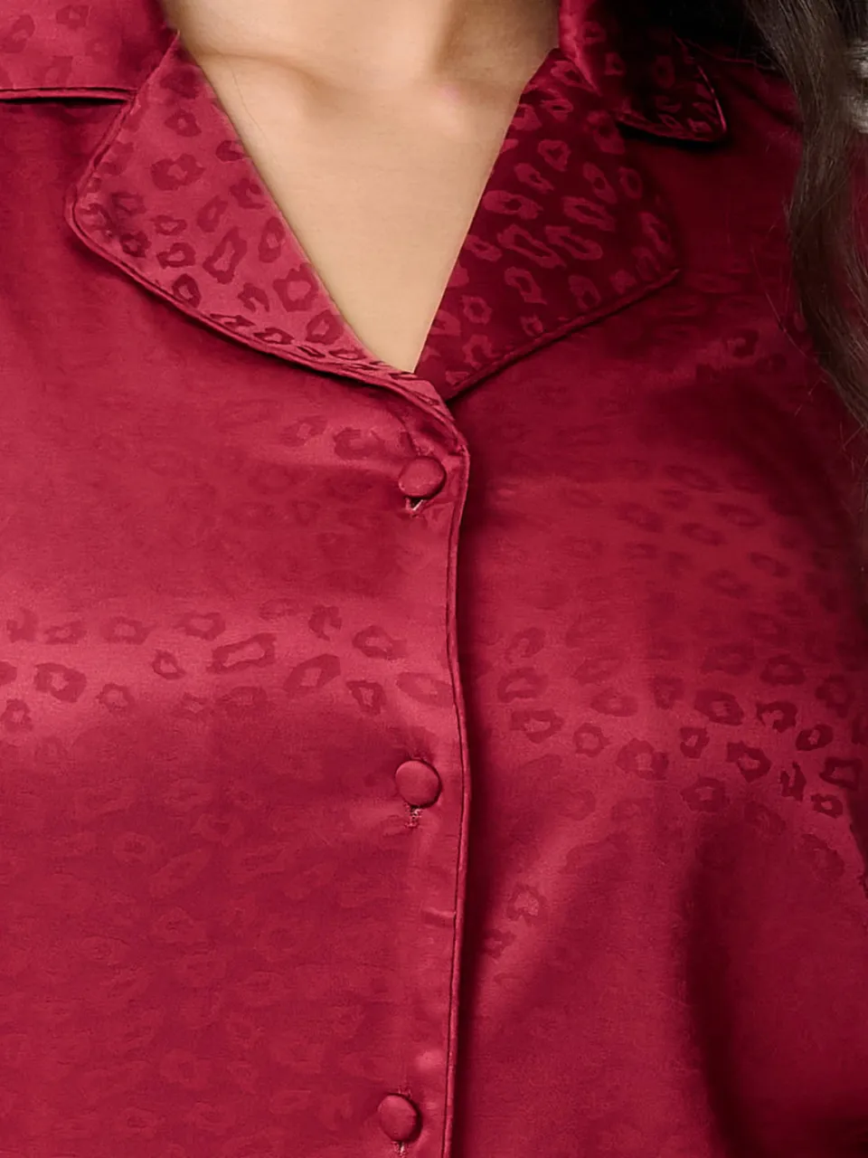 Lingadore pyjama set donkerrood, foto 3