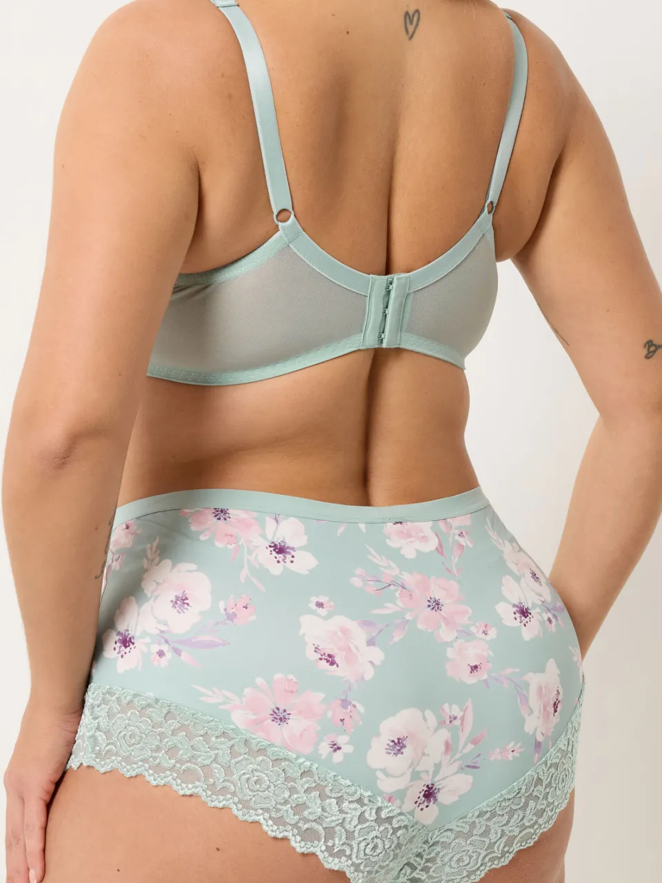 Yours 3 Pack Roze En Groene Kanten Slips Met Volledige Dekking-44, foto 4