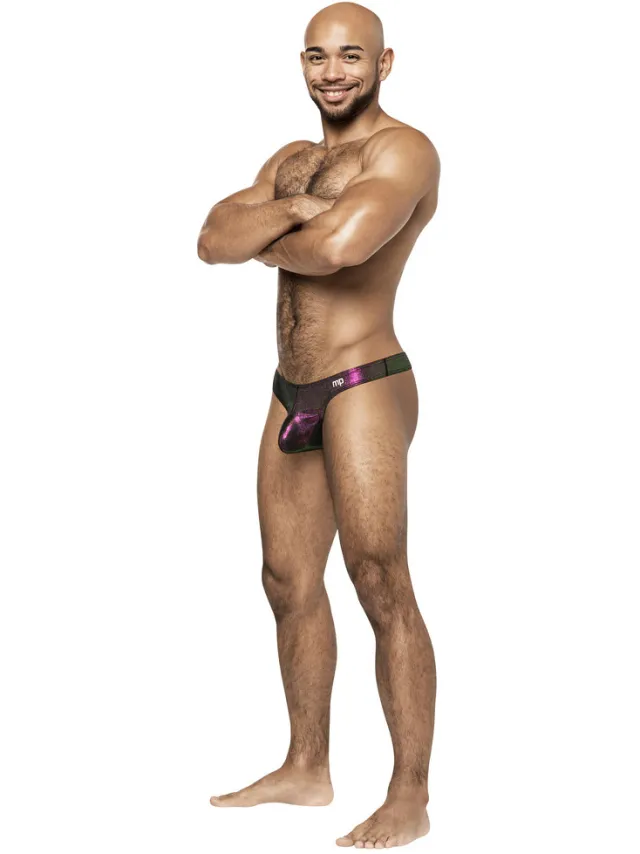 Male Power Uplift Bong Thong - Paars