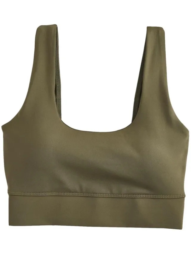Next Dames - Active sportbeha met scooprug - Groen Olive Green