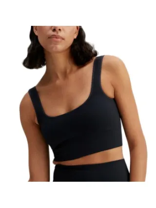 Pierre Robert Sports Bra Rib Zwart
