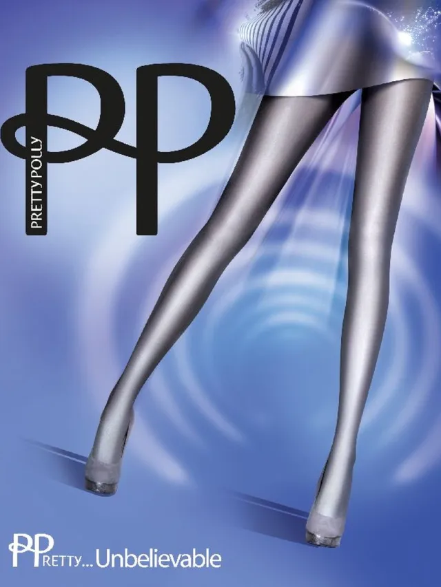 Pretty Polly Panty - Fashion - Printed Slimming Effect Panty - One Size - Grijs Donker grijs