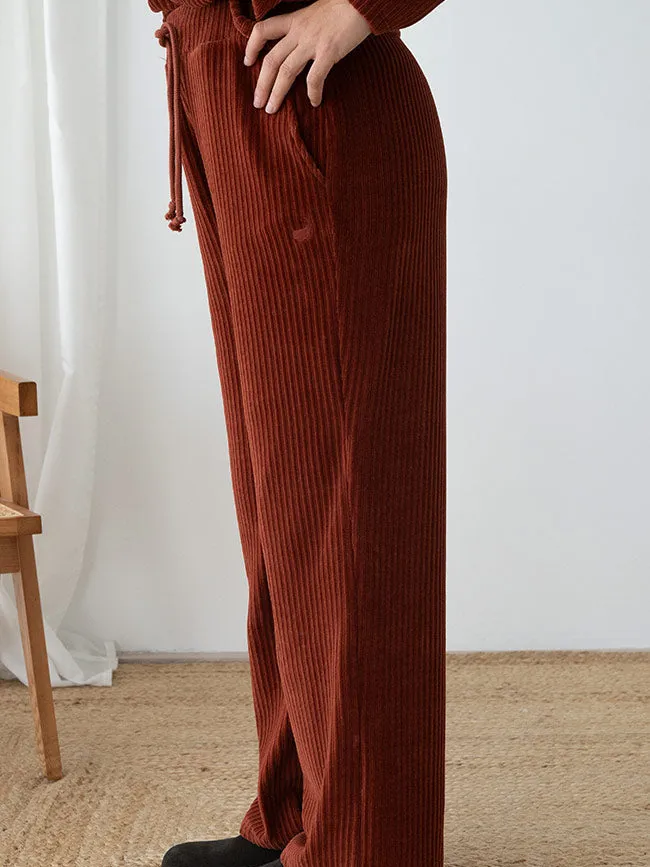 TWOTHIRDS dames vegan Loungebroek Abruka Wijnrood, foto 2