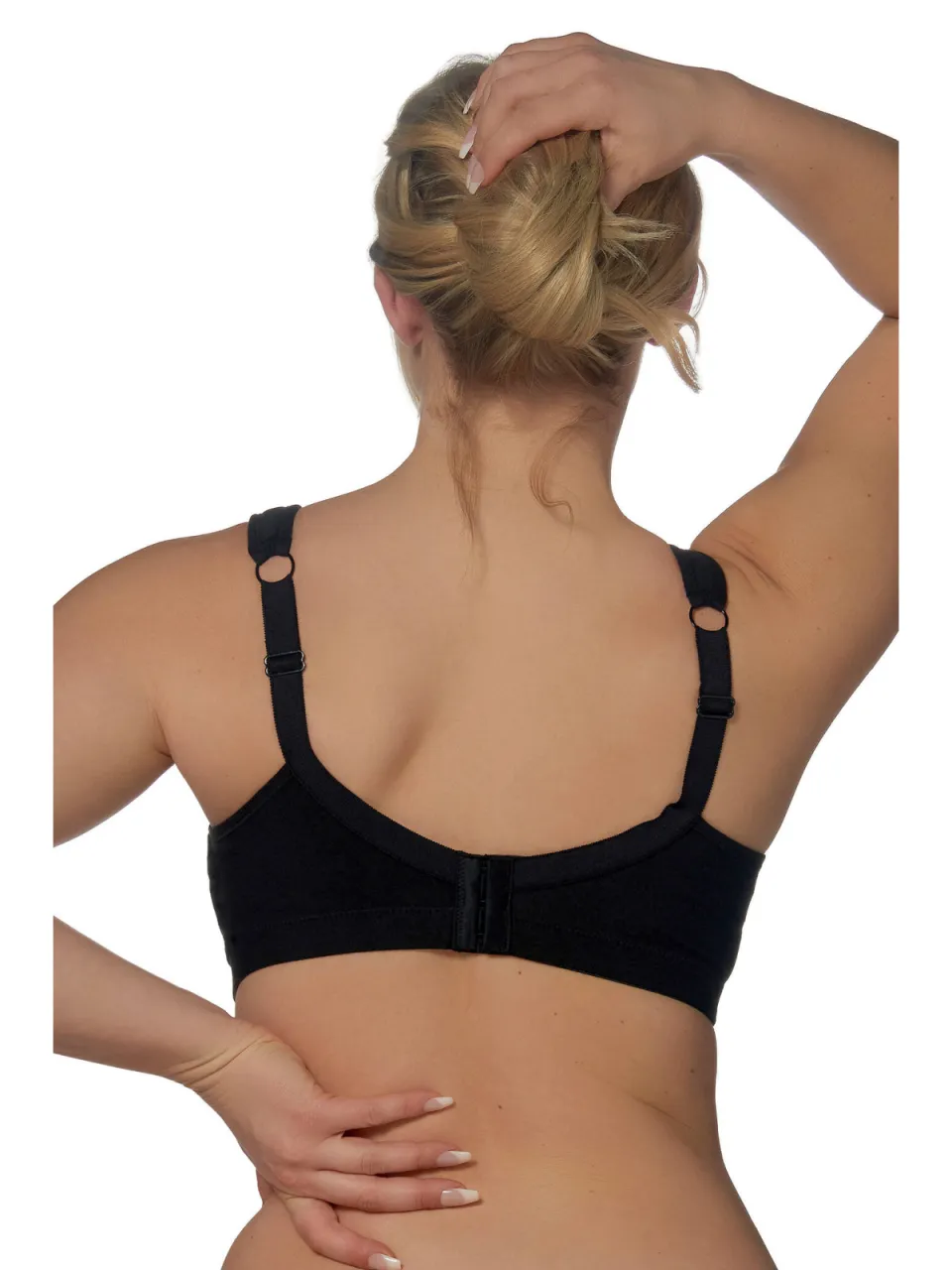 Elbrina Cotton Wire Free bh zonder beugel zwart, foto 5